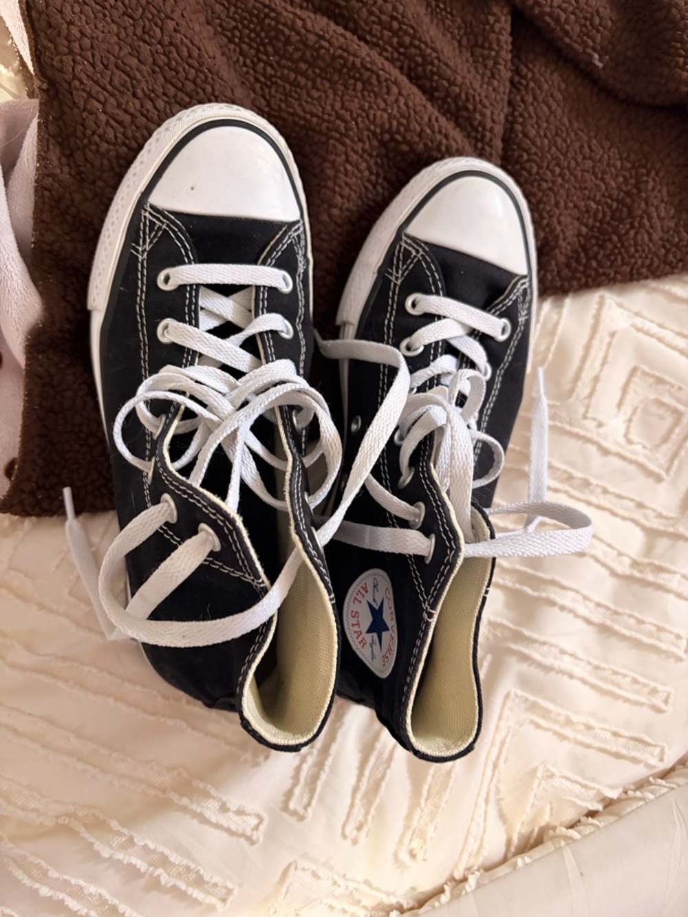 Converse Black and White Classic High-Top Sneakers